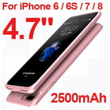 5000/7000mAh Battery Charger Case for iPhone 6 6s 7 Plus PowerBank Case Ultra Slim External Backup charger case for iphone 8plus