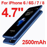 5000/7000mAh Battery Charger Case for iPhone 6 6s 7 Plus PowerBank Case Ultra Slim External Backup charger case for iphone 8plus