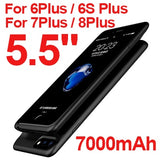 5000/7000mAh Battery Charger Case for iPhone 6 6s 7 Plus PowerBank Case Ultra Slim External Backup charger case for iphone 8plus