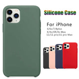 Baixin Silicone Case for iPhone 11 Pro Xs Max iPhone XR X 6 6S 7 8 Plus Original with logo Official Case Protective Cover
